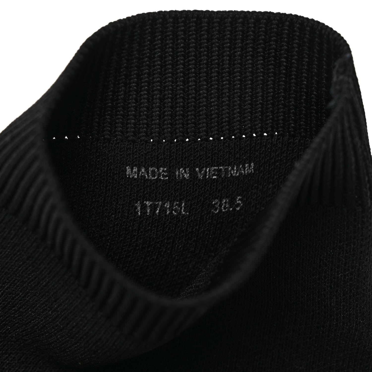 Prada Knit Fabric Logo Sneakers 38.8 Black 8 of 10