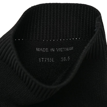 Prada Knit Fabric Logo Sneakers 38.8 Black 8 of 10
