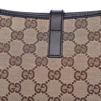 Gucci Monogram Web Small Jackie O Hobo Dark Brown 11 of 13