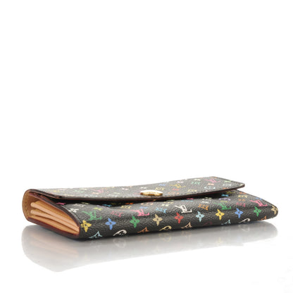 Louis Vuitton Monogram Multicolor Sarah Wallet Black 4 of 8