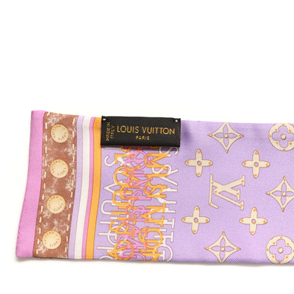 Louis Vuitton Silk Monogram Map Bandeau Lilac 3 of 4