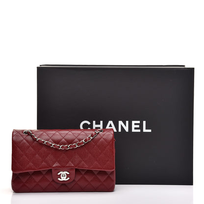 Chanel Caviar Quilted Medium Double Flap Burgundy 11 of 11