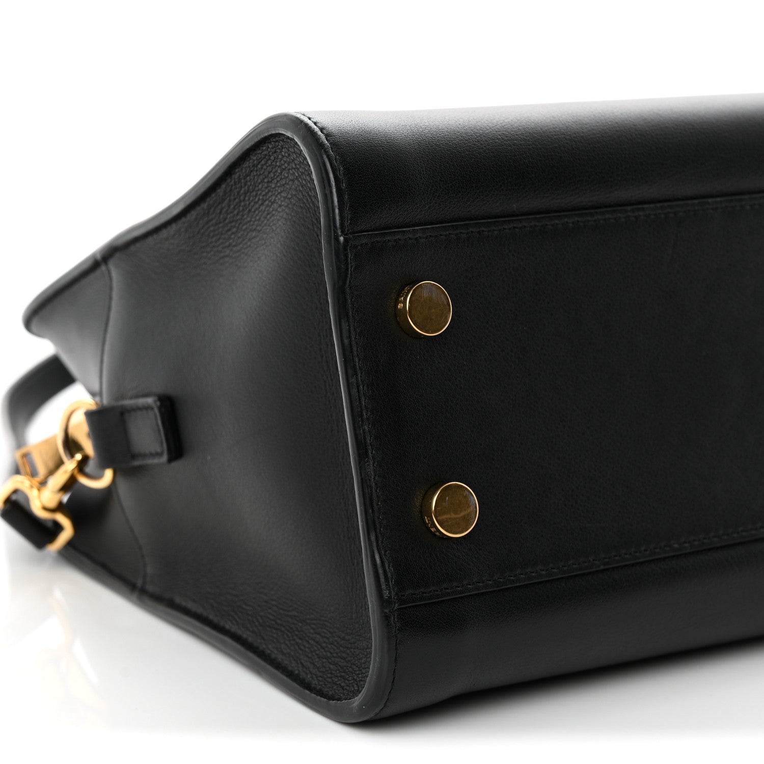 Saint Laurent Calfskin Monogram Baby Downtown Cabas Black 9 of 12