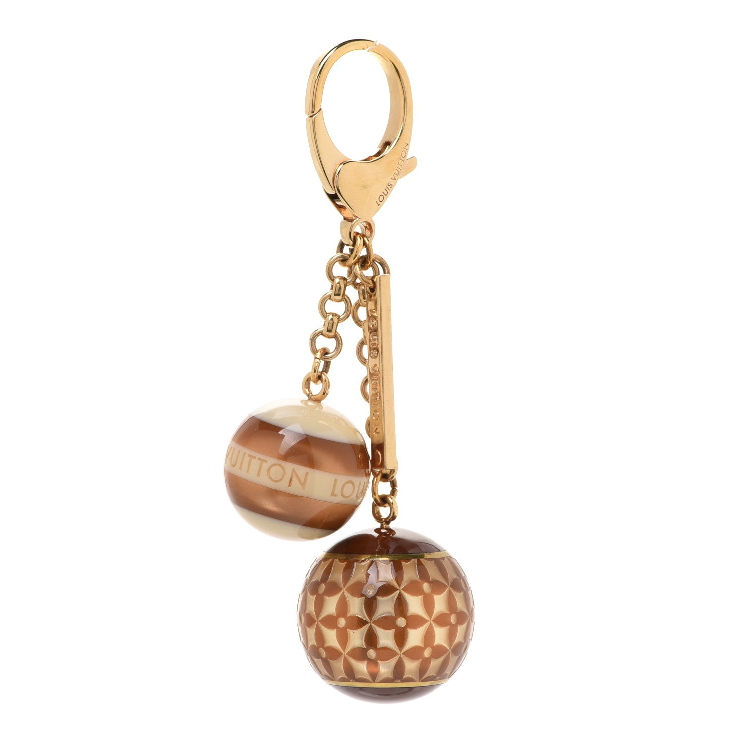 Louis Vuitton Mini Lin Croisette Bag Charm Beige 1 of 4
