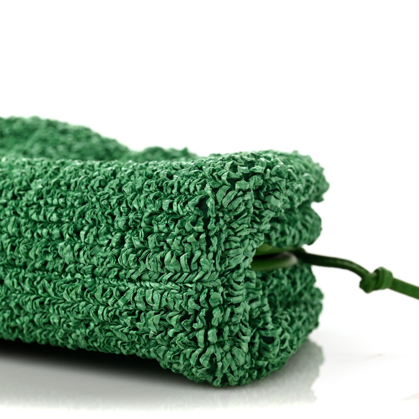 Boucle Curly Raffia The Mini Pouch Parakeet
