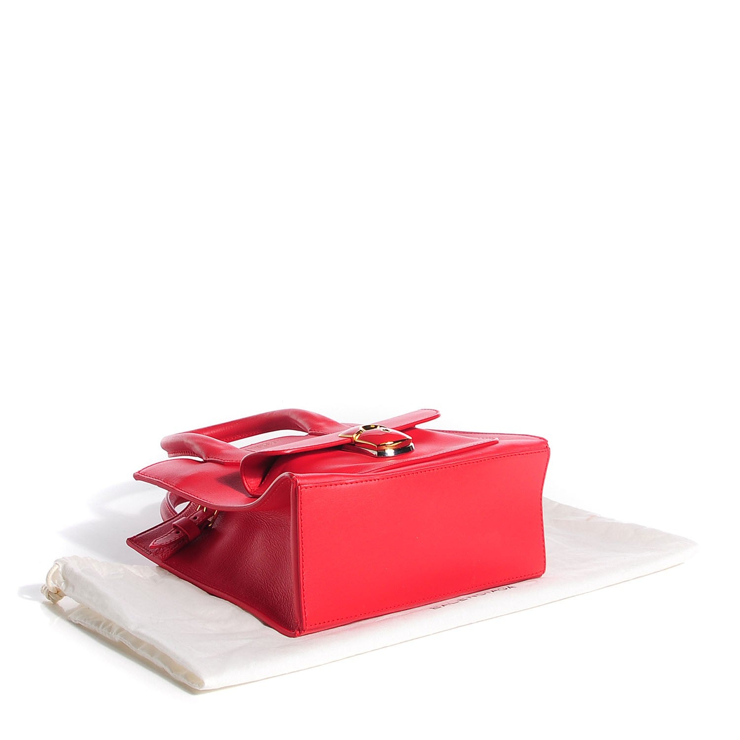 Balenciaga Calfskin Padlock Mini All Afternoon Rouge Cherry 4 of 7