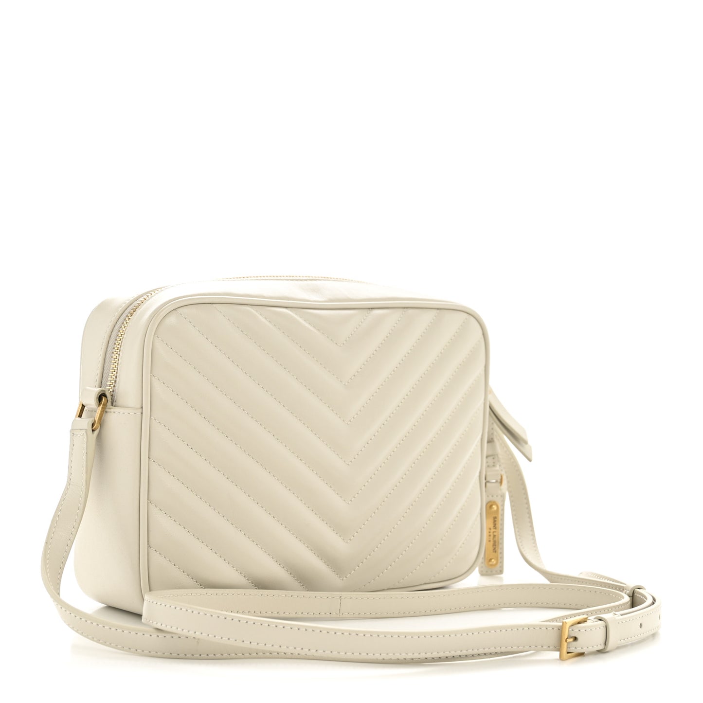 Calfskin Matelasse Monogram Lou Camera Bag Crema Soft
