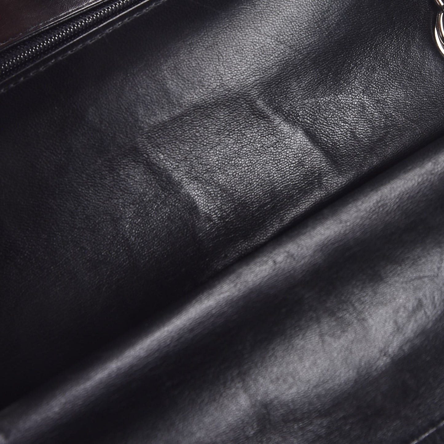 Lambskin Quilted Small Double Flap Black