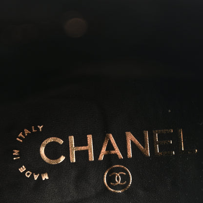 Chanel Shiny Calfskin Quilted Lace Up Combat Boots 39 Black 6 of 9
