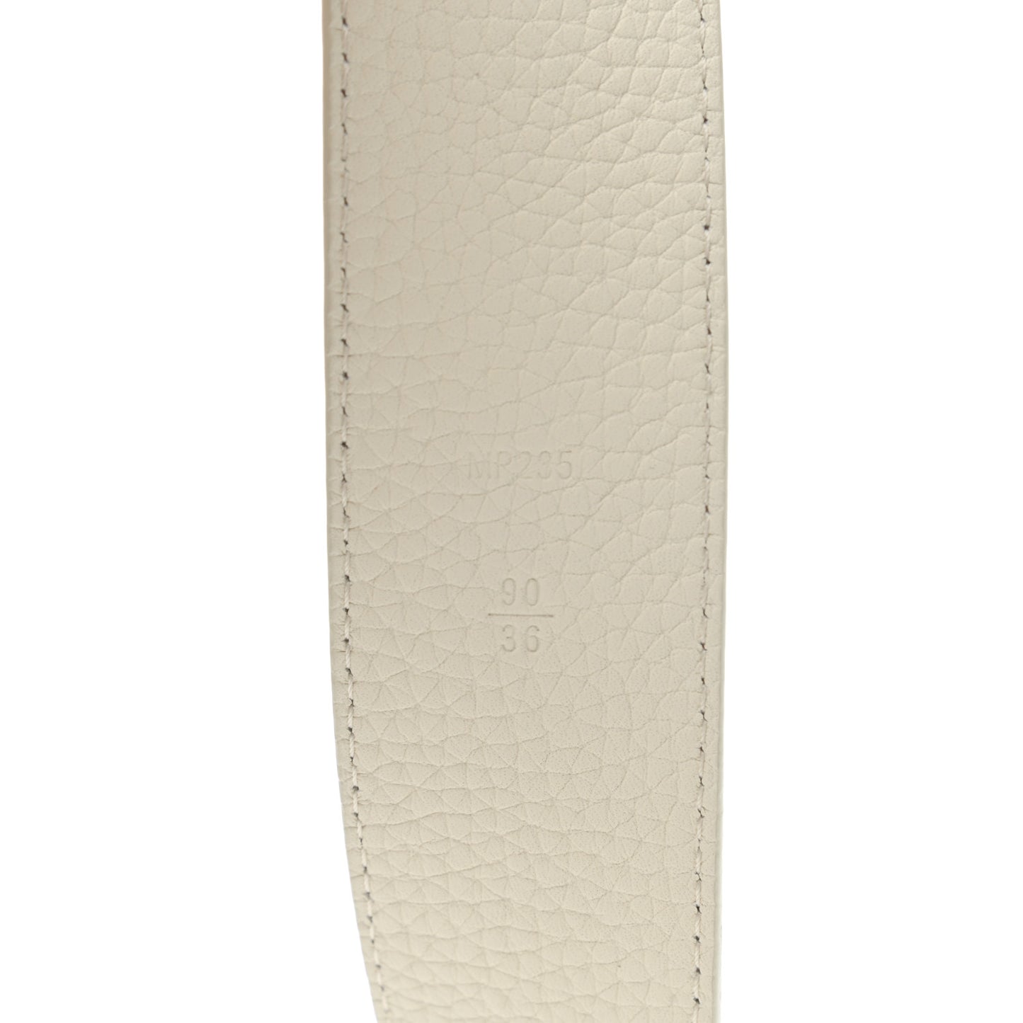 Taurillon Illusion 40mm LV Initiales Belt 90 36 White