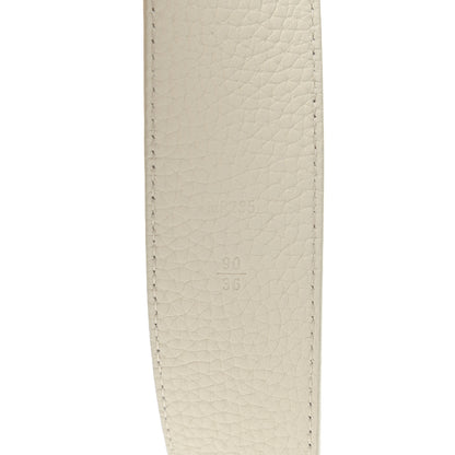 Louis Vuitton Taurillon Illusion 40mm LV Initiales Belt 90 36 White 6 of 7