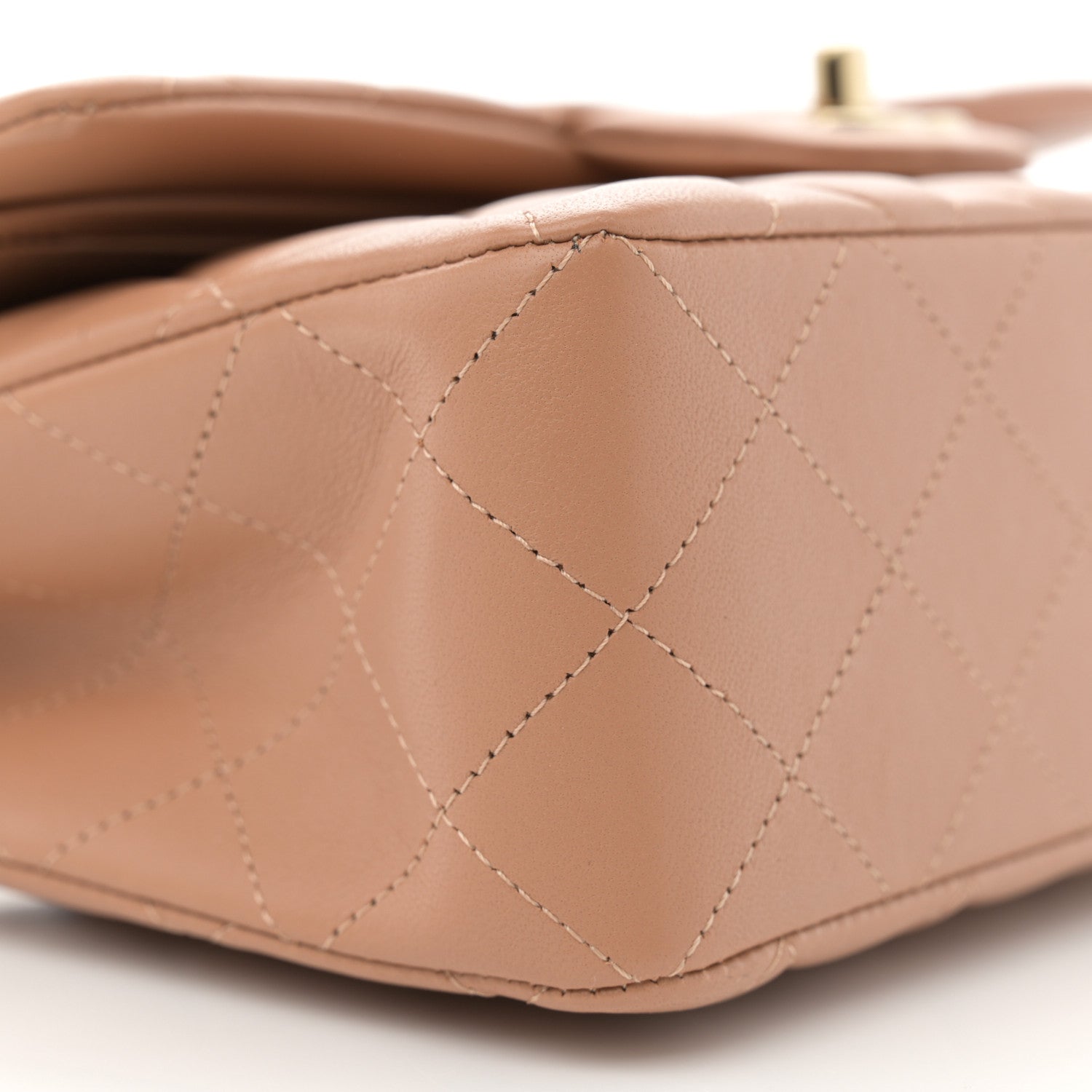 Chanel Lambskin Quilted Small Double Flap Brown 9 of 11