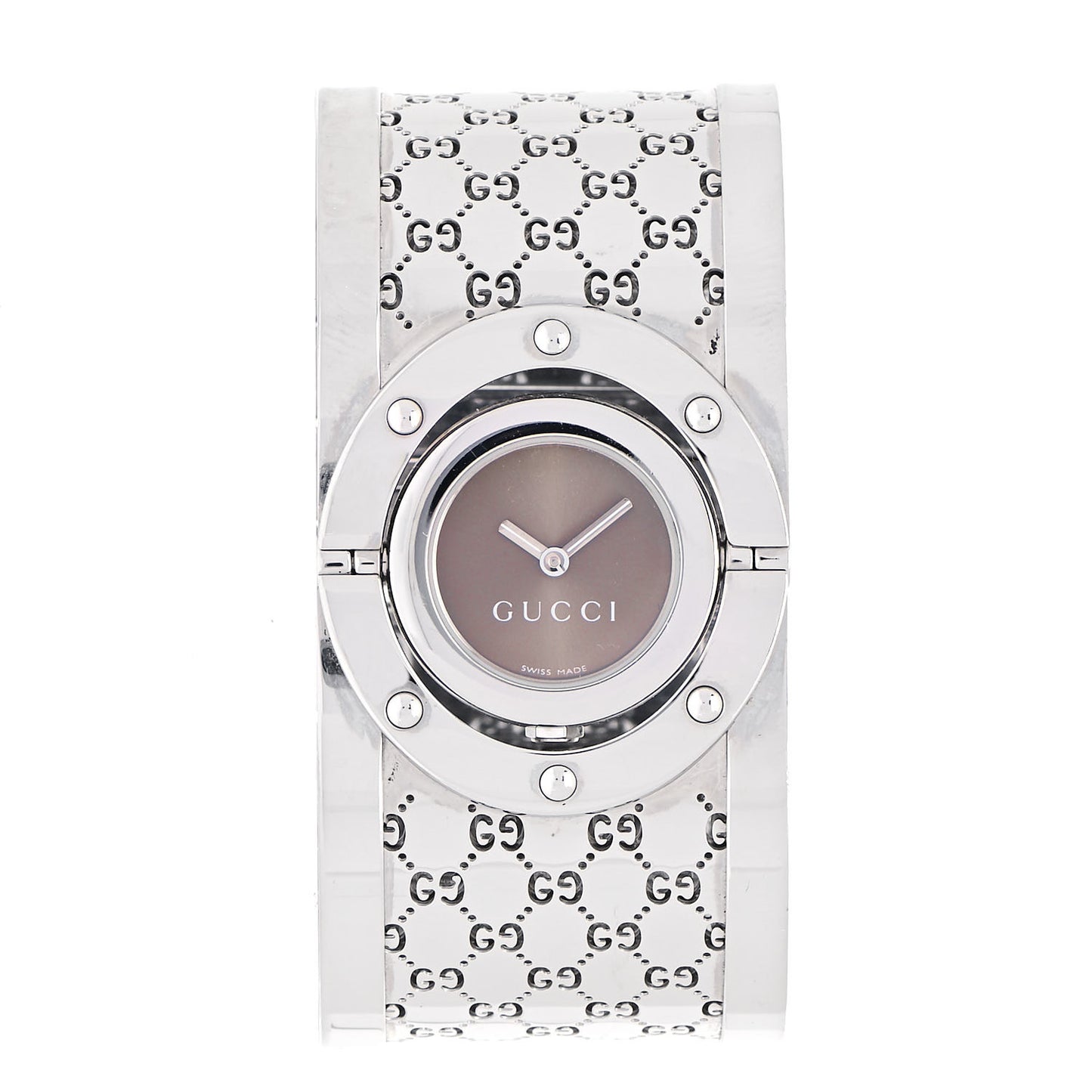 Stainless Steel 33mm Twirl Quartz Watch Brown