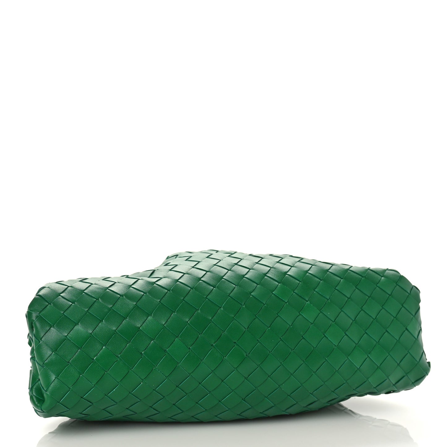 Nappa Maxi Intrecciato The Pouch Oversized Clutch Racing Green