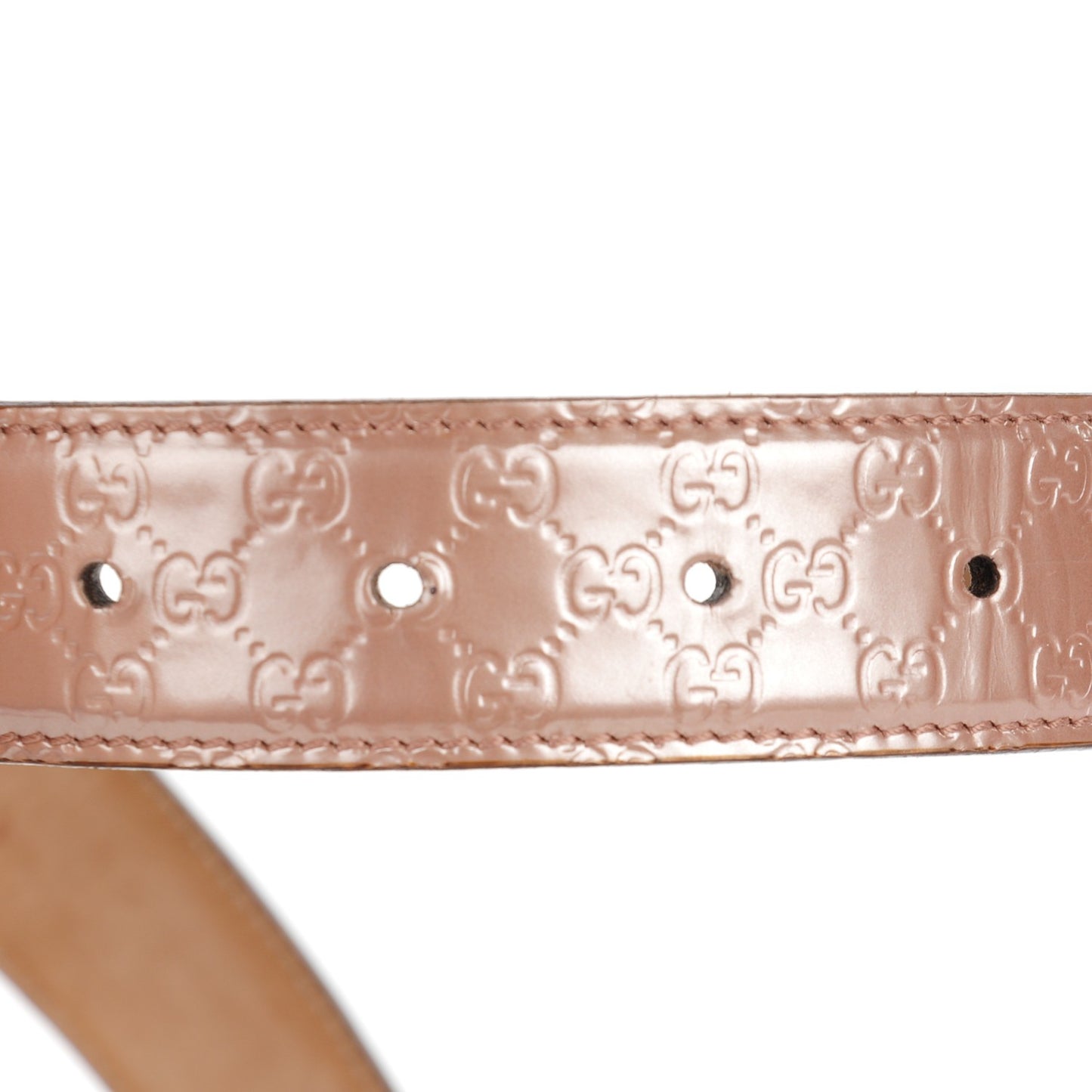 Metallic Microguccissima Interlocking G Belt Black 90 36 Pink