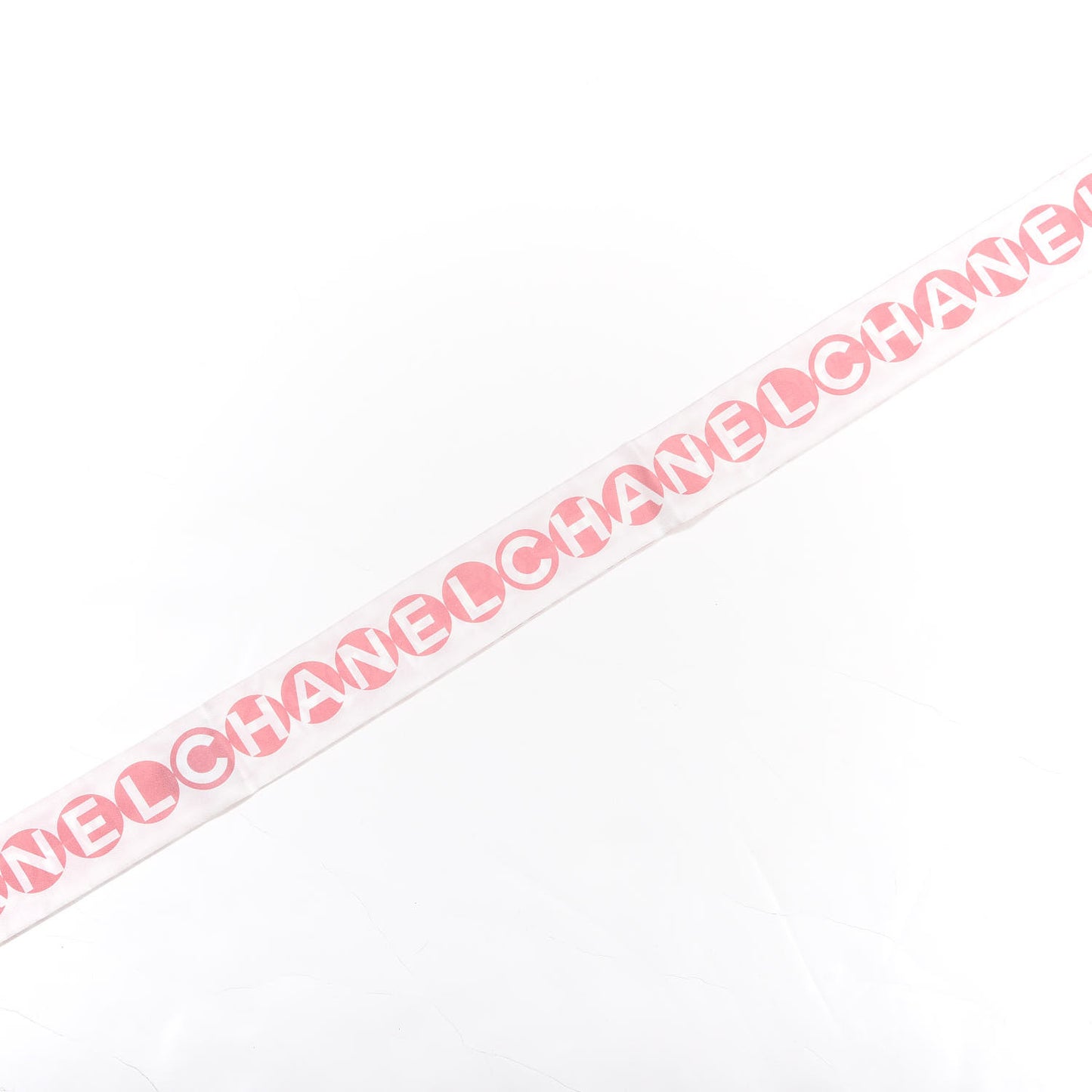 Silk CC Slim Bandeau Scarf Pink Grey