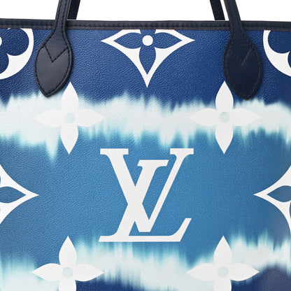 Louis Vuitton Monogram Escale Neverfull MM Blue 8 of 12