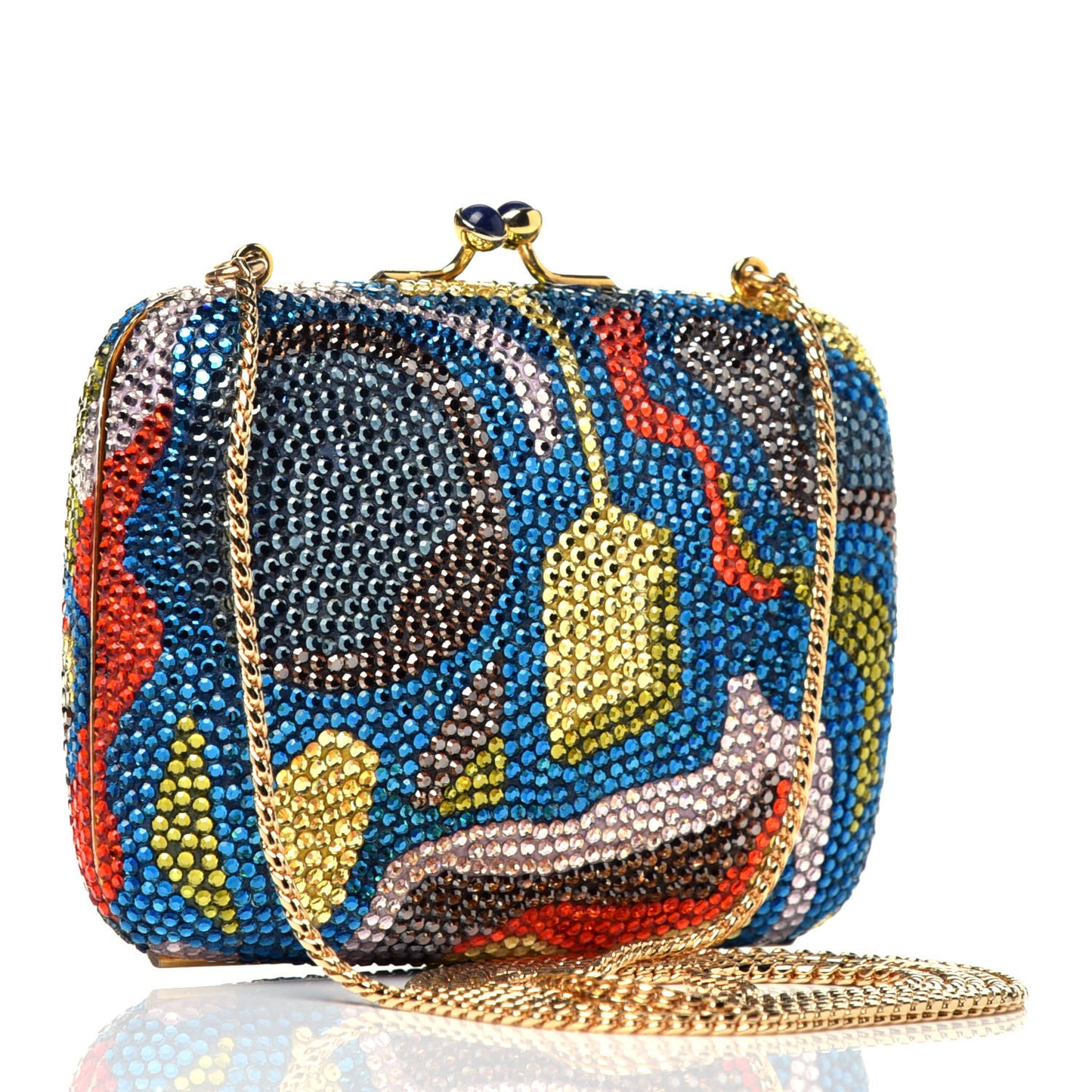 Swarovski Crystal Miniaudiere Clutch Multicolor