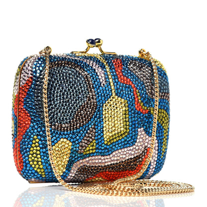 Judith Leiber Swarovski Crystal Miniaudiere Clutch Multicolor 2 of 8