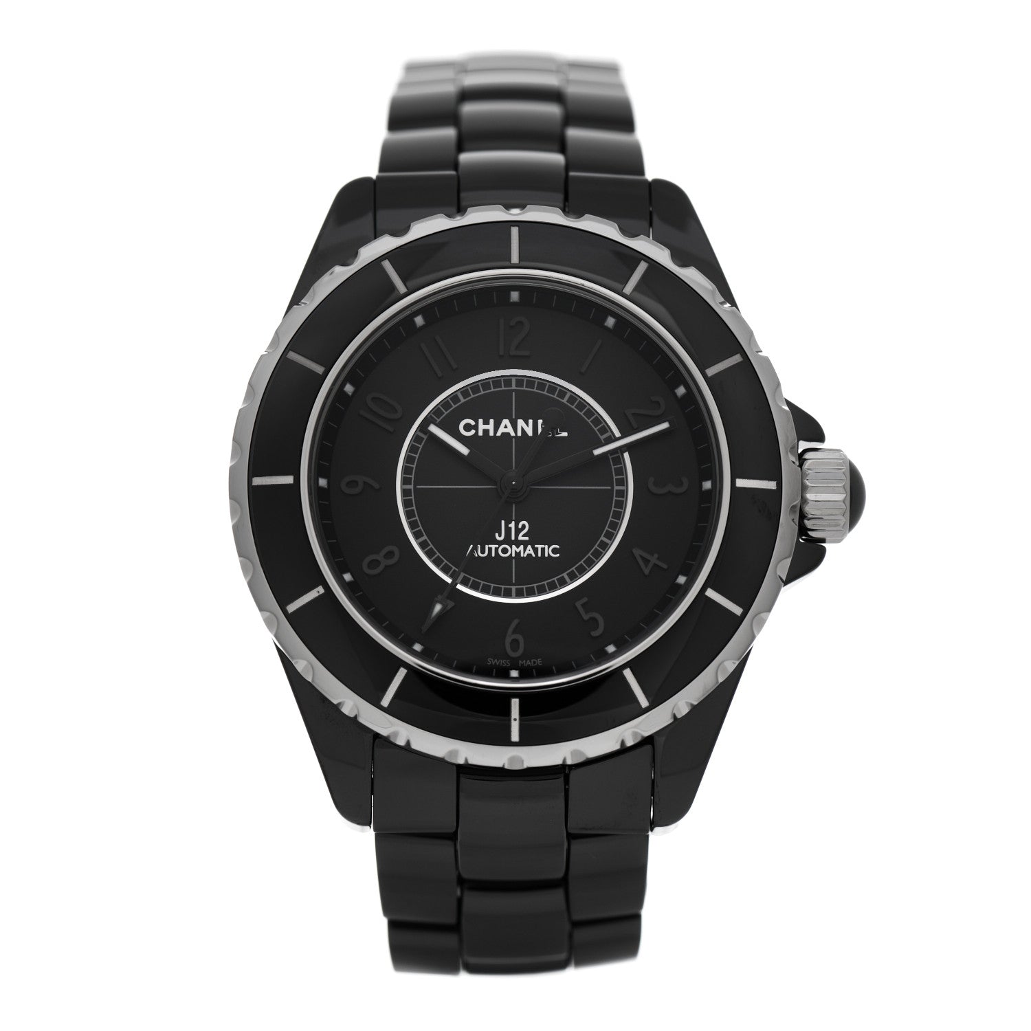 Chanel Stainless Steel Ceramic 38mm J12 Phantom Automatic Watch Black 1 of 5