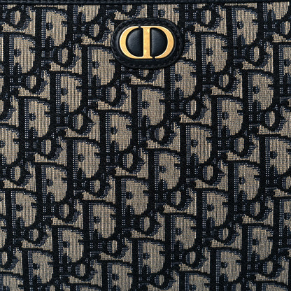 Christian Dior Oblique 30 Montaigne Pouch Blue 7 of 9