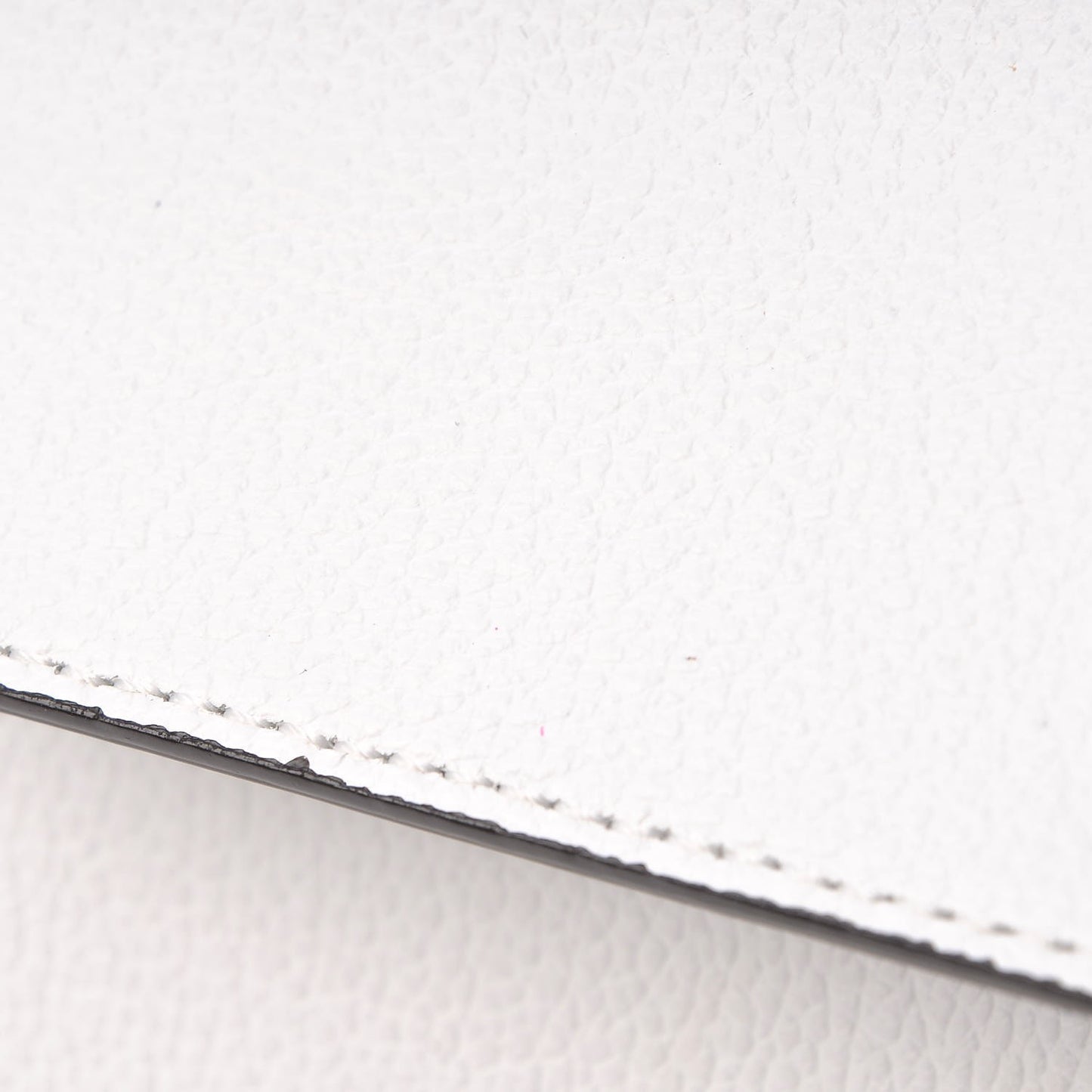 Grained Calfskin Medium Milla Convertible Backpack White Flake