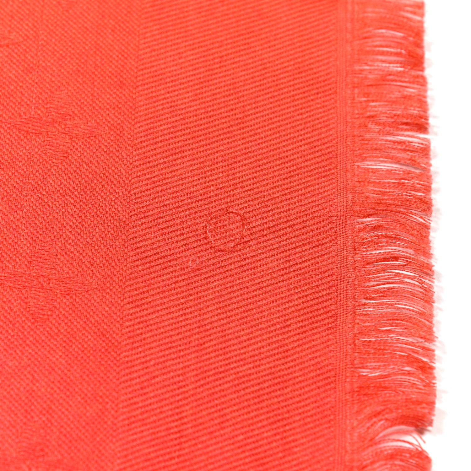 Louis Vuitton Silk Wool Monogram Sunrise Shawl Corail 6 of 8