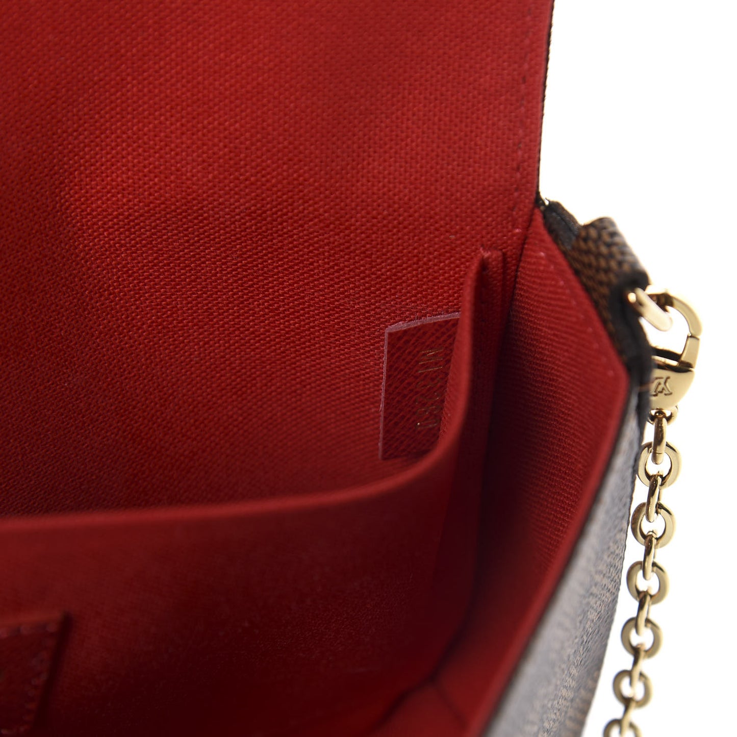 Damier Ebene Pochette Felicie Chain Wallet