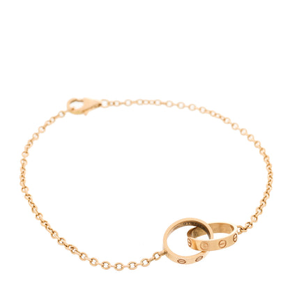 Cartier 18K Pink Gold Interlocking LOVE Bracelet 1 of 5