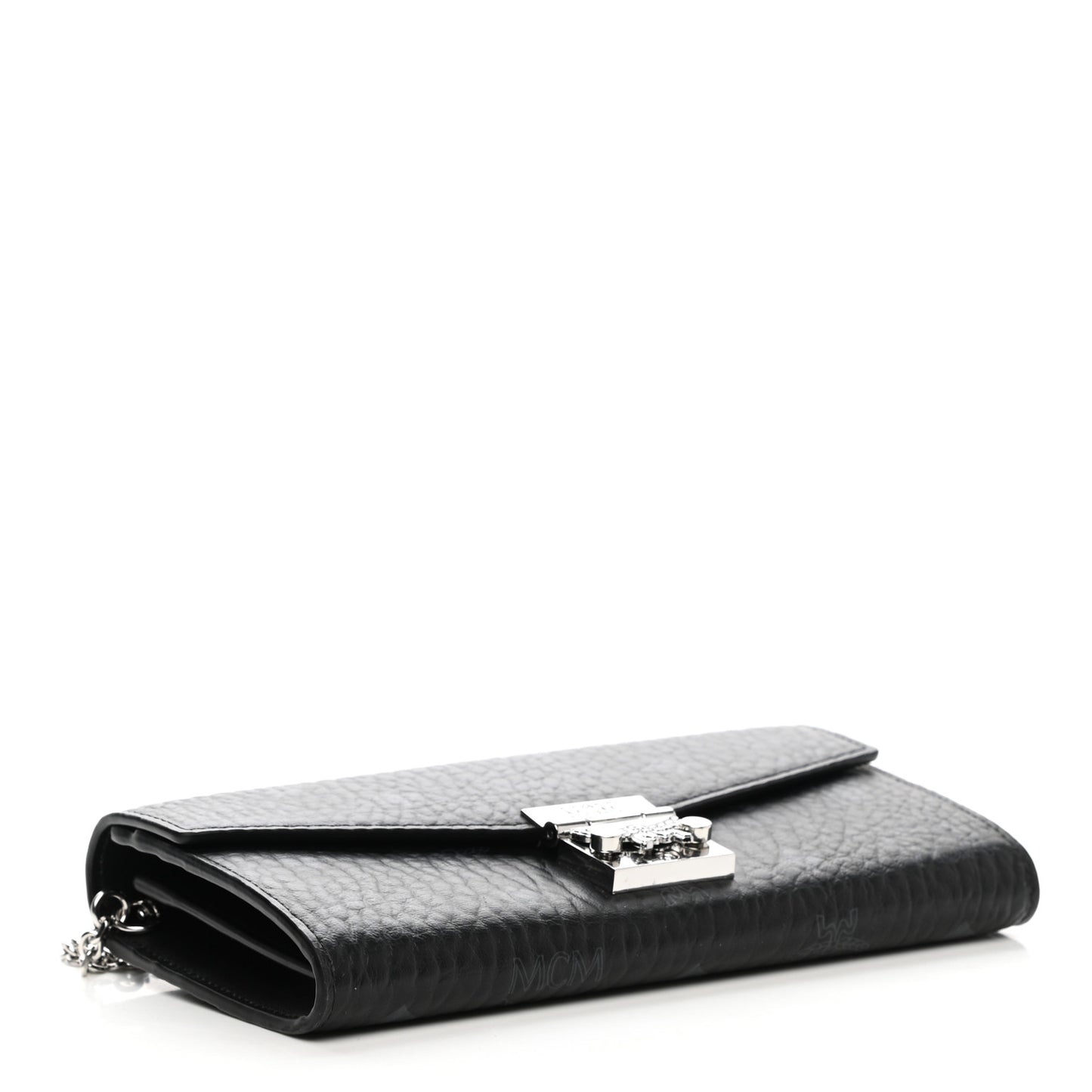 Visetos Large Patricia Wallet On Chain Black