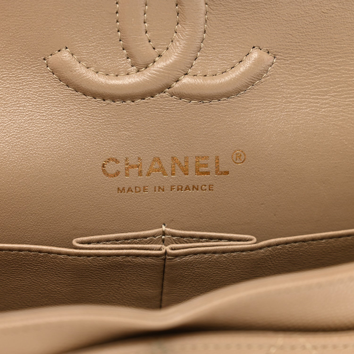 Chanel Caviar Quilted Small Double Flap Dark Beige 7 of 13