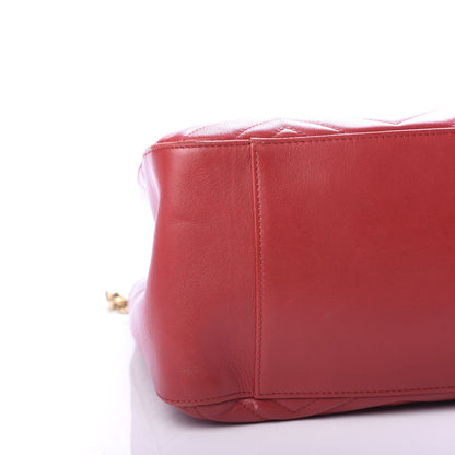 Gucci Calfskin Matelasse Medium GG Marmont Shoulder Tote Bag Hibiscus Red 9 of 12