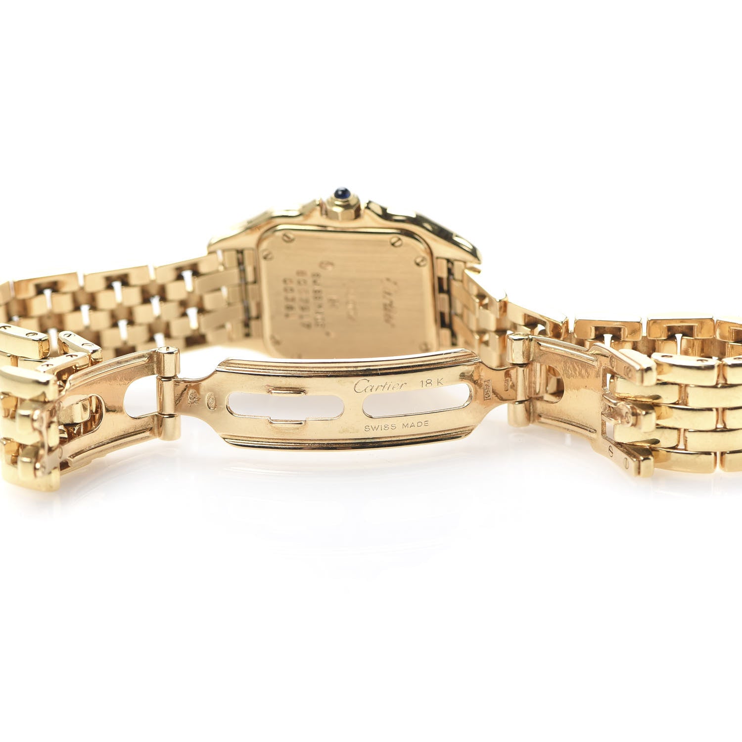 Cartier 18K Yellow Gold 22mm Panthere Quartz Watch 6 of 7