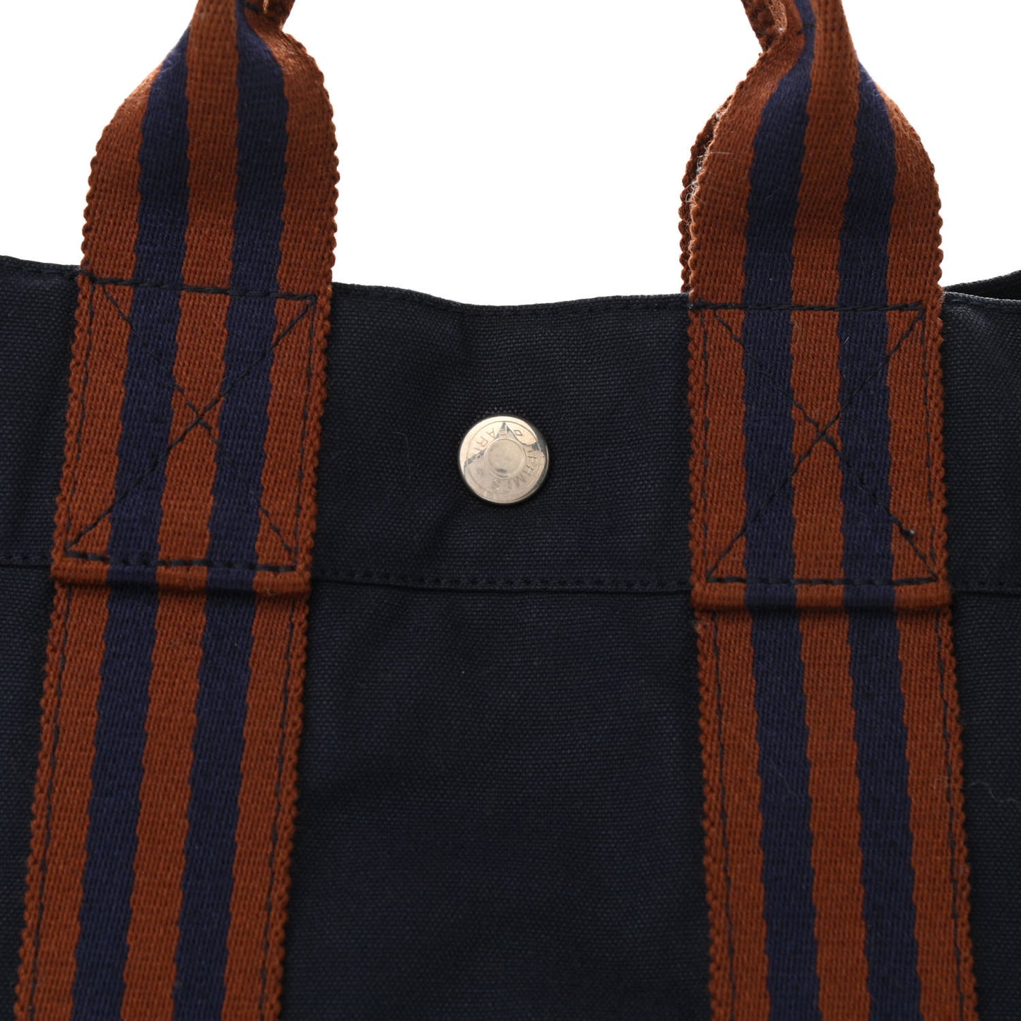 Canvas Tout Fourre PM Navy Brown
