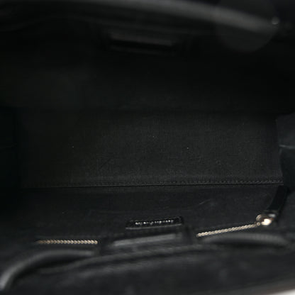 Balenciaga Calfskin Logo Shopping S Tote Black White 5 of 13