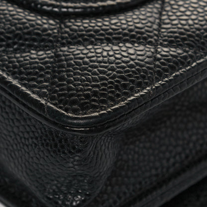 Chanel Caviar Quilted Wallet On Chain WOC Black 11 of 12
