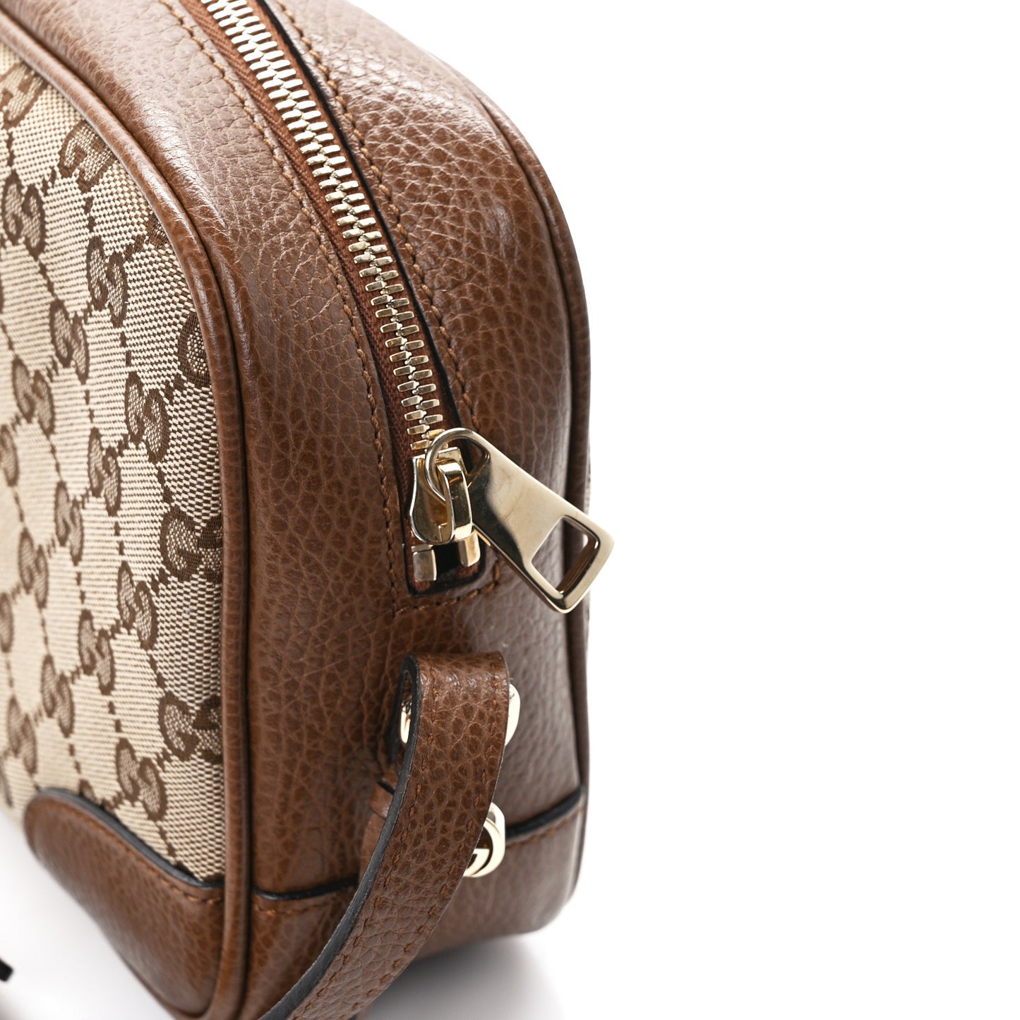 Monogram Mini Bree Messenger Bag Beige Tabacco