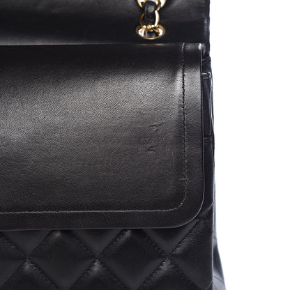 Chanel Lambskin Quilted Maxi Double Flap Black 12 of 17