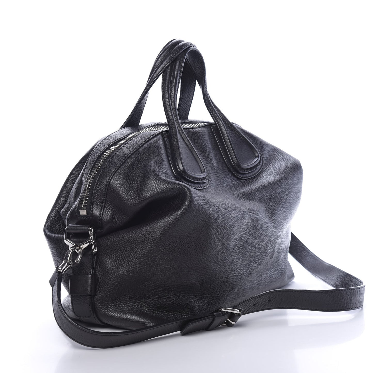 Waxy Grained Calfskin Medium Nightingale Black