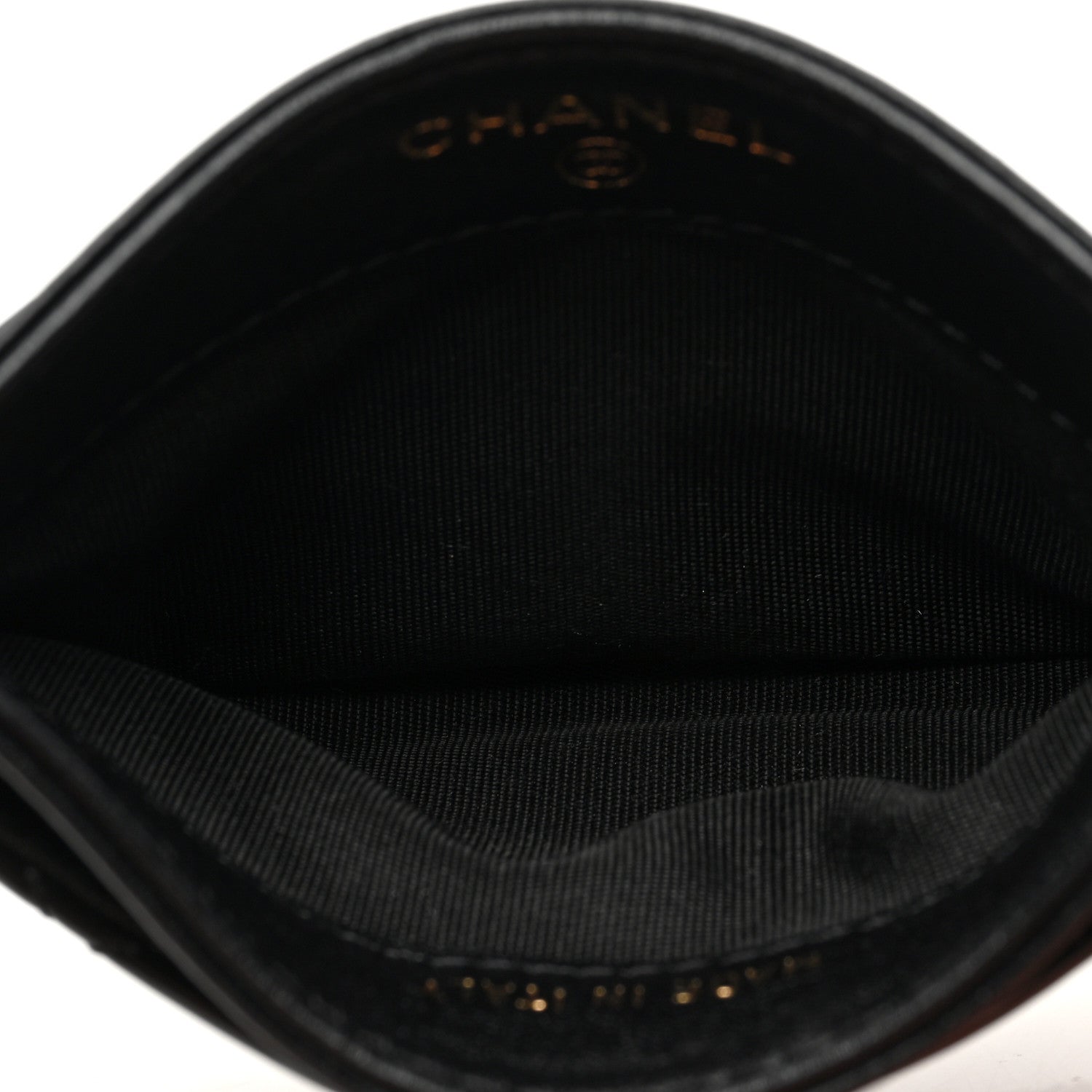 Chanel Patent Calfskin Quilted Card Holder Black 5 of 8