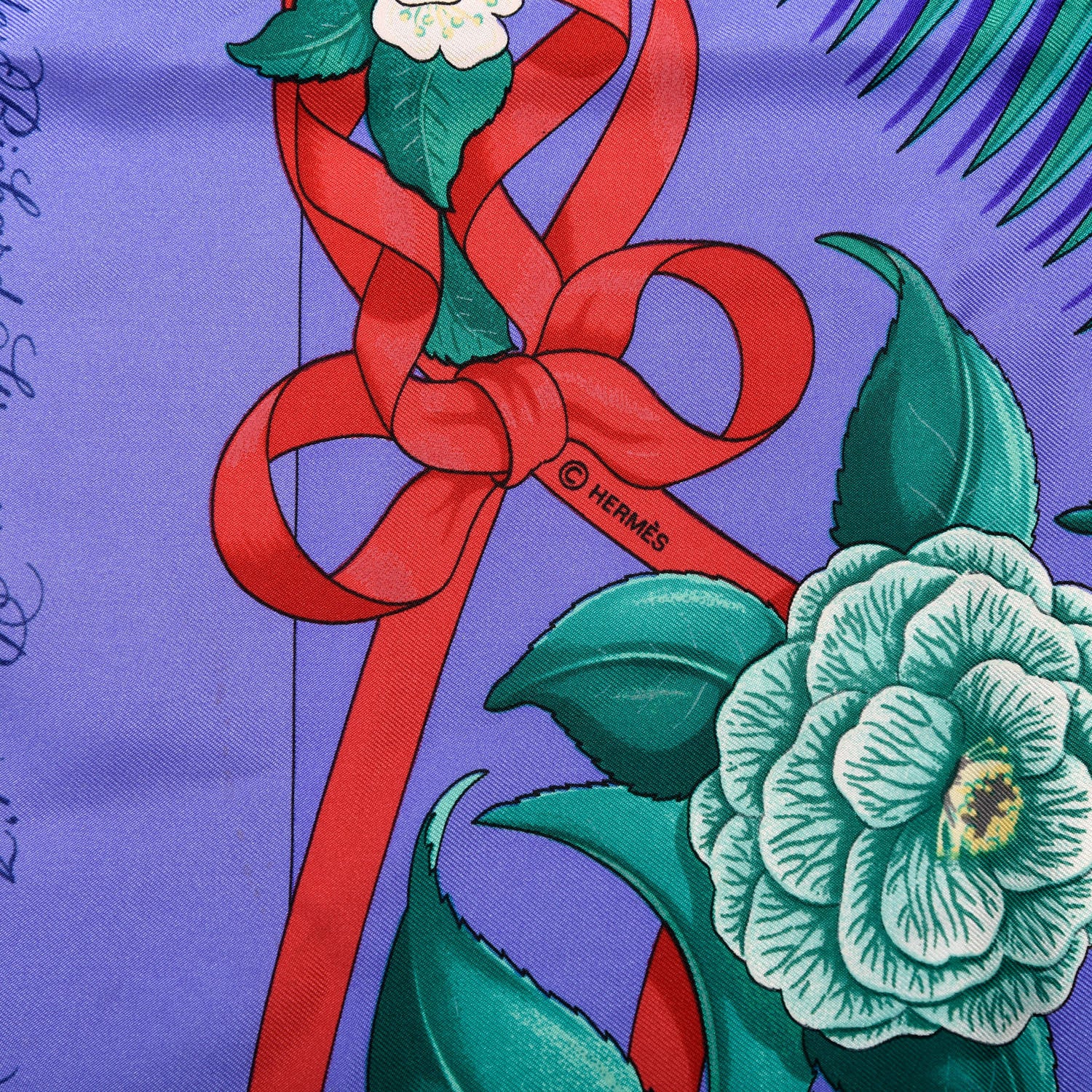 Hermes Silk Fleurs De L'Opera Scarf 90 4 of 4