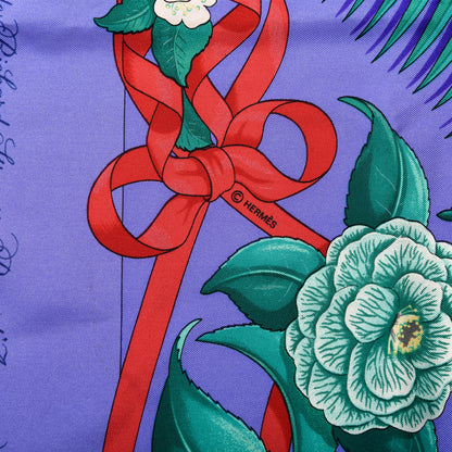 Hermes Silk Fleurs De L'Opera Scarf 90 4 of 4