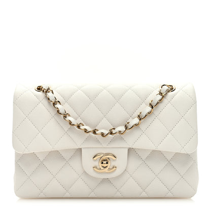 Chanel Caviar Quilted Small Double Flap White 1 of 9