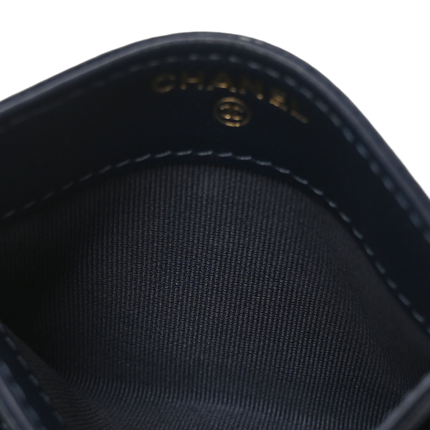 Chanel Caviar Quilted Card Holder Blue 5 of 8
