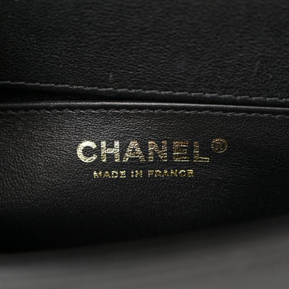 Chanel Lambskin Quilted Small Top Handle Boy Flap Black 7 of 12