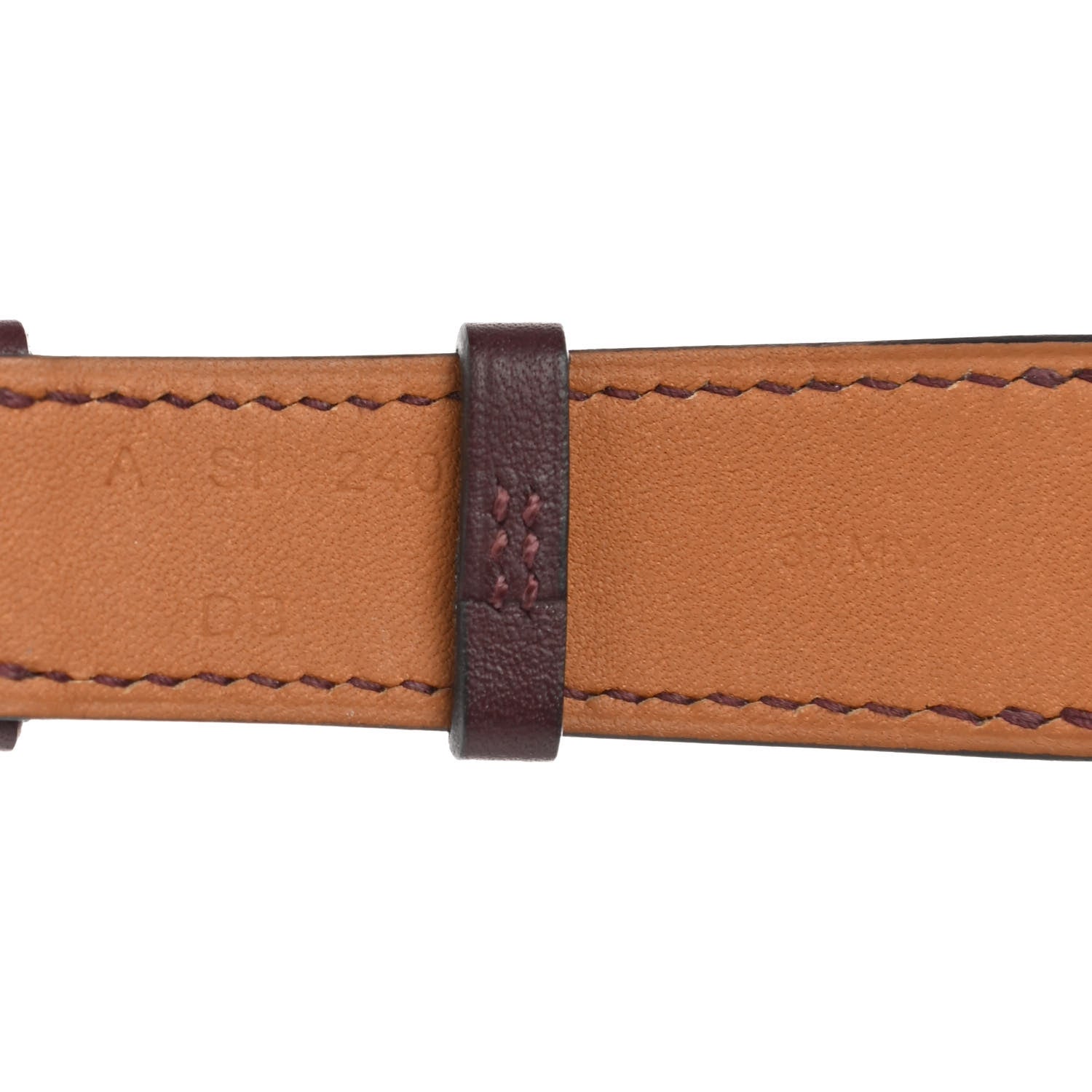 Hermes Swift 38mm Apple Watch Double Tour Band Bordeaux 3 of 5