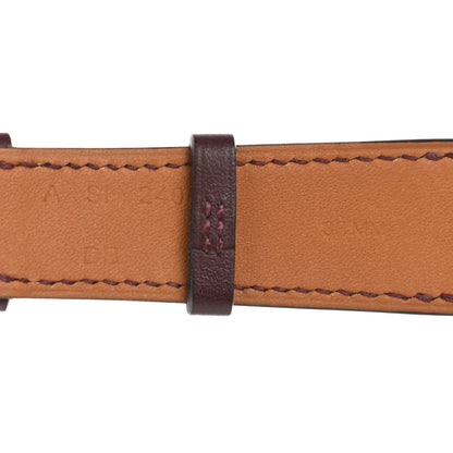 Hermes Swift 38mm Apple Watch Double Tour Band Bordeaux 3 of 5