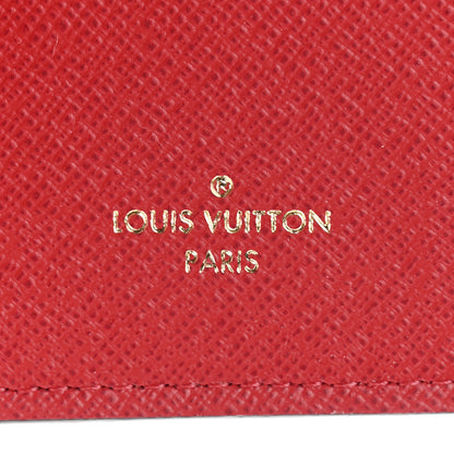 Louis Vuitton Damier Ebene Victorine Wallet Red 6 of 7