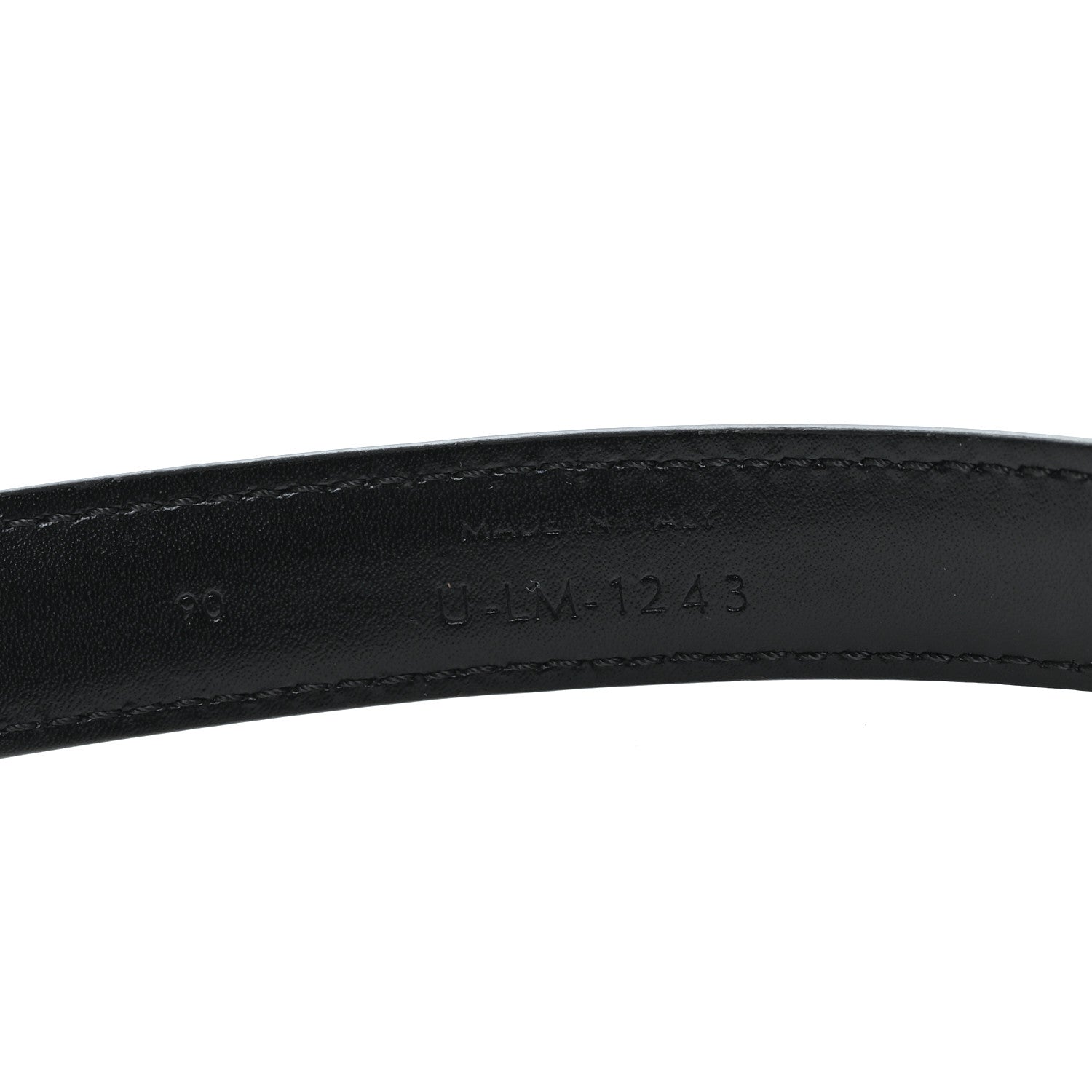Celine Box Calfskin Medium 25mm Triomphe Belt 90 36 Black 4 of 6