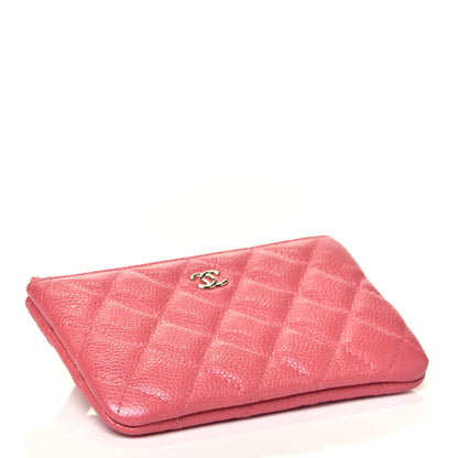 Chanel Iridescent Caviar Quilted Small Cosmetic Case Pink 4 of 7